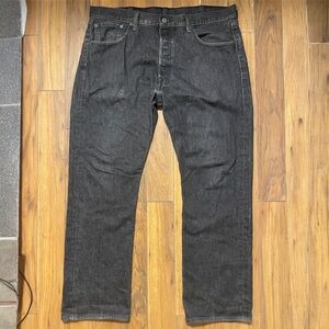 Levi’s 501 Original Button Fly Black Jeans Men’s 38x30 Straight Leg Y2K